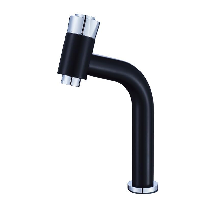 Robinet en laiton doré chic mélangeur eau chaude et froide élégant pour vasque