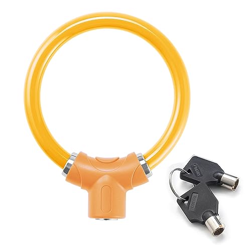 QIEIEI Rings Shape Bike Lock High Security Bicycles Lock Portable Cycling Lock with Keys