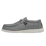 HEYDUDE - Men's Wally Stretch Sox Slip-On Shoes, Grey, 13 UK