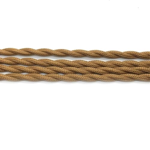 Cables flexibles textiles de tipo alambre eléctrico trenzado para lámpara industrial vintage