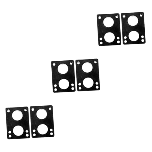 Toddmomy 3sets Shocking Absorber Skateboard Bushings Pads for Height Enhancement Vibration Damping Easy to Install Skateboard Accessories for Stability Land Surfing and Other Sports 2pcs*3