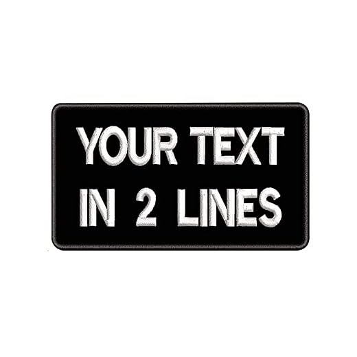 Parches de nombre bordados personalizados 3.5 "W x 2" H, 2PCS Etiqueta de número militar personalizada para múltiples bolsas de ropa Chaleco Chaquetas Camisas de trabajo