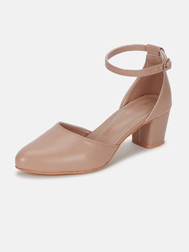 Image of Marc Loire Women's Pointed Toe Block Heel Fashion Sandals with Buckled Ankle Strap