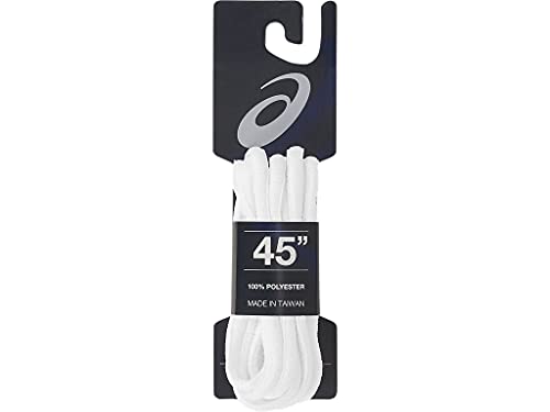ASICS Unisex ASICS Solid Laces 45 Running Accessories, OS, Brilliant White