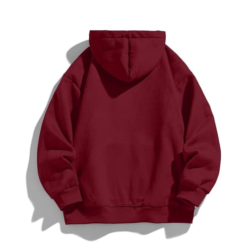 Men Fleece Zip Collar Hooded Pullovers with Pockets Mens Sweatshirt Fall Long Sleeve Shirt Tops Sweater for Men3