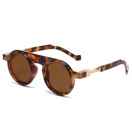 Lunettes de soleil rondes rétro pour vos terrasses d'été et festivals au style punk tendance