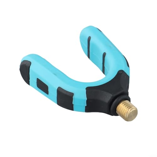 Dolvitrny Soporte ajustable para caña de pescar para pesca. Soporte de plástico inastillable con revestimiento de goma antideslizante, compatible con soporte de barra delantera y trasera (MRP-008-2)