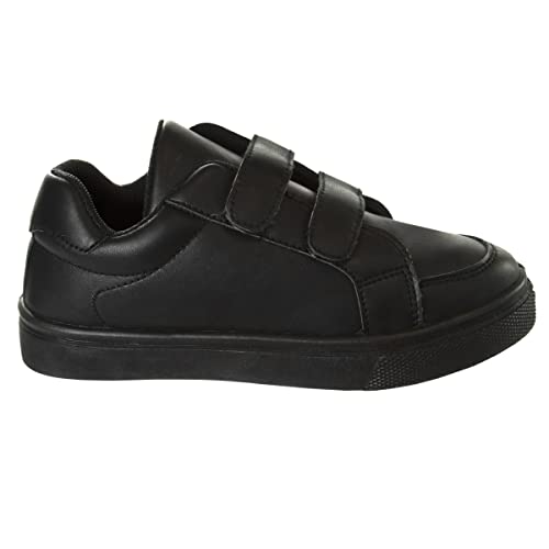 Image of French Toast Boys Girls Shoes -Unisex Athletic Casual Dress Kids School Uniform Loafer Oxford Canvas Tennis Sneakers (White /Black) (Little Kid /Big Kid)