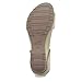 Dansko Tanya Slip-On Wedge Sandal for Women - Cushioned, Contoured Footbed for All-Day Comfort and Support - Hook & Loop Strap with Buckle Detail - Lightweight Rubber Outsole Tanya Tan 10.5-11 M US