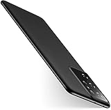 Samsung Galaxy S21 Ultra Hülle, Extrem Dünn Mattem Finish Hard PC Samsung S21 Ultra Schutz Minimalism Ultraschlanker Handyhülle Stoßfestigkeit Schutzhülle Ultra Slim Hülle 5G 2021 (schwarz)