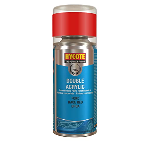 Hycote Peinture Acrylique Double en aérosol pour Voiture, Ford – Rouge Course, 150 ML