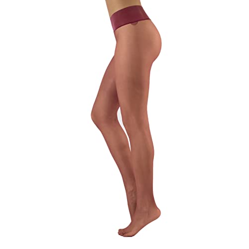 Image of CALZITALY Seamless Sheer Tights, Comfortable Waistband, 15 Denier Pantyhose Multi Colors Made in Italy