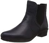 Absatz: Blockabsatz Rieker Y0771 Damen ChelseaBoot,Stiefel,Halbstiefel,Stiefelette,Bootie,Schlupfstiefel,flach,Navy,39 EU