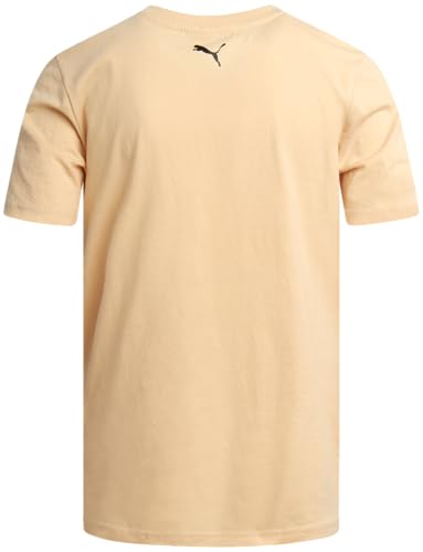 Image of PUMA Boys 2 Piece Graphic Tee Shirt & Matching Socks Set (Sizes S-XL) | Soft Cotton Blend, Short Sleeve Crewneck, Casual Athletic Style, Comfortable Everyday Kids Wear, Fun Coordinated Look