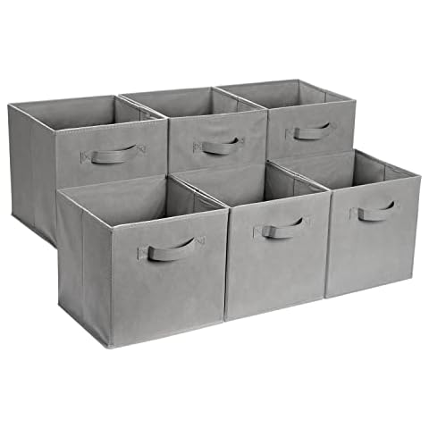 Amazon Basics Collapsible Fabric Storage Cubes Set Cover