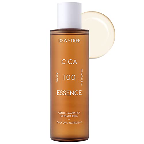 DEWYTREE Cica 100 Essence Vegan Soothing and Hydrating Essence Water with 100% Centella Asiatica Extract, Calming Irritated and Blemished Skin and Skin Nourishment 160ml
