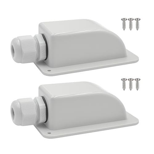 Gebildet White Waterproof Solar Cable Entry Gland, Single Cable Entry Gland for All Cable Types...