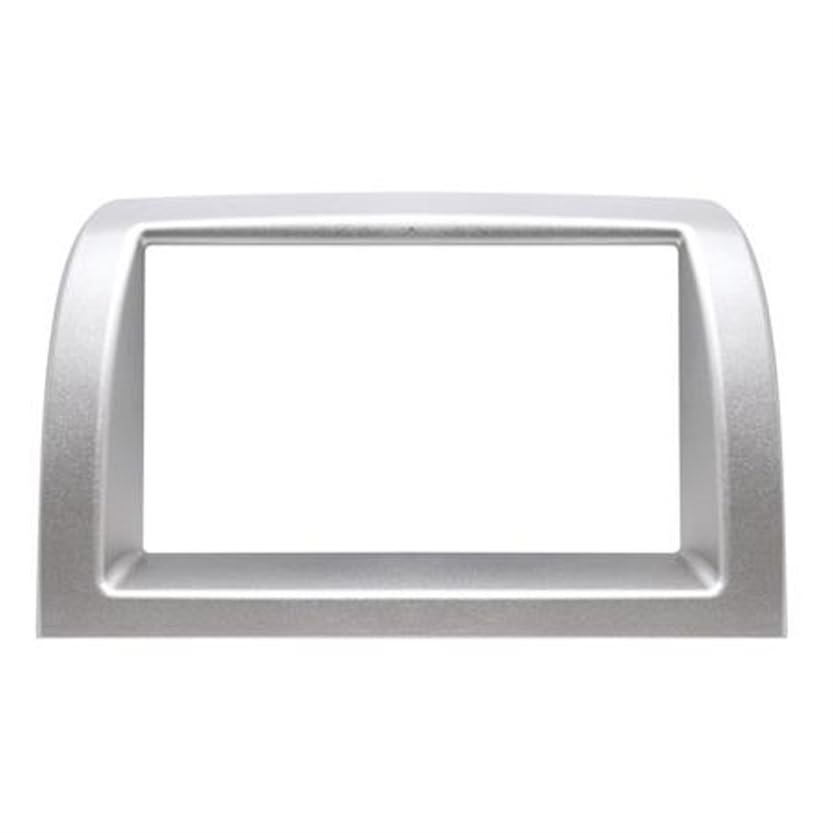 MASCHERINA MONTAGGIO AUTORADIO 2DIN COMPATIBILE LANCIA YPSILON 2003-2011 GRIGIO CHIARO
