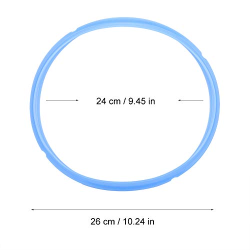 Anillo de sellado de silicona, junta blanca de repuesto para ollas eléctricas a presión de 5, 6 y 8 cuartos (8 qt azul) miniatura 2