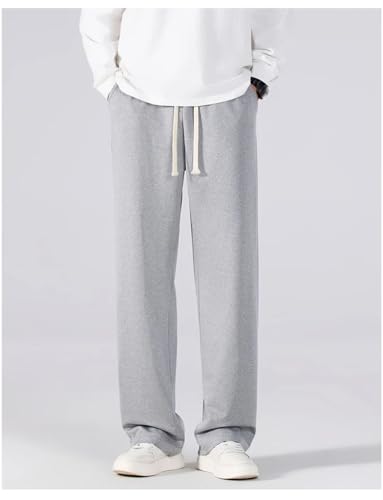 Men's Pants Elastic Waist Korean Lightweight Loose Casual Pants2