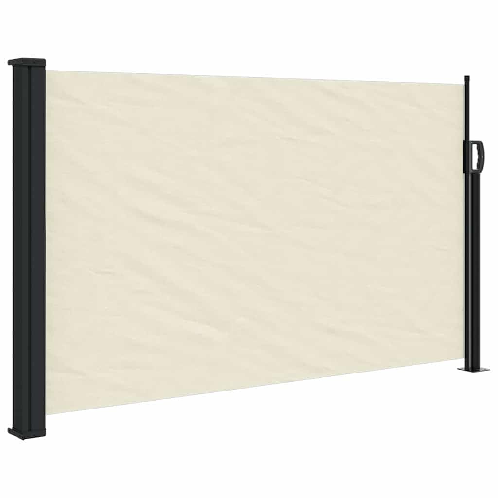 Retractable Side Awning, 117x300 cm Cream Patio Privacy Screen