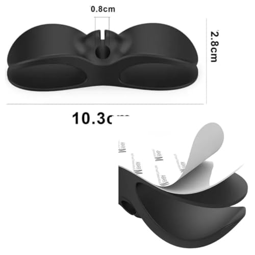 Organizador de Cabos e Fios Autoadesivo Kit Com 4 Unidades Pode Ser Usado em Eletrodomésticos Moveis