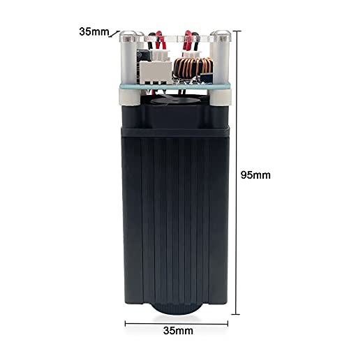 LASER TREE Laser Engraver Module, 4000mW Optical Power, Laser Engraving Cutting Module, Adjustable Focal, 450nm Laser Head for Laser Engraver Cutter Machine DIY Wood Paper Leather, Class 4