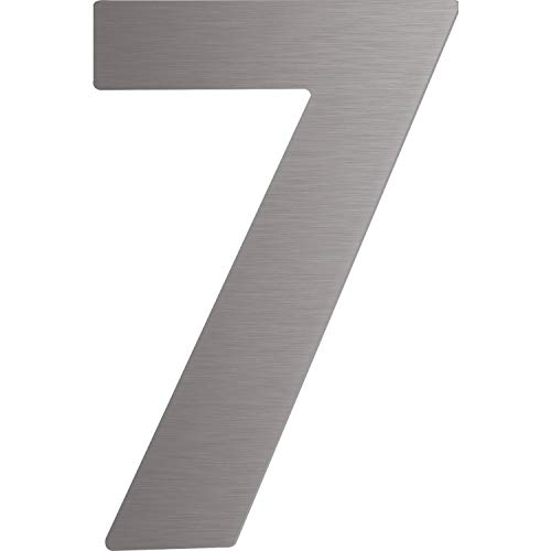 Inicio Sistema SM05130071 Casa Número 7, Altura 12 cm, de Acero Inoxidable