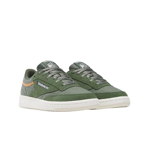 Image of Reebok Kid's Club C Sneaker, Breakaway Green /Sand /Sunbaked Clay, Big Kid 4.5