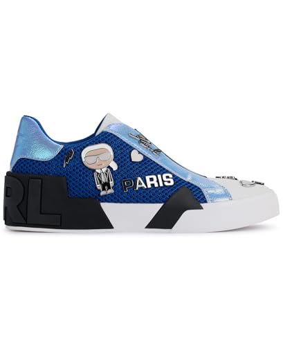 Image of Karl Lagerfeld Women's Mavise Slip on Sneaker with Pins | Casual Shoes