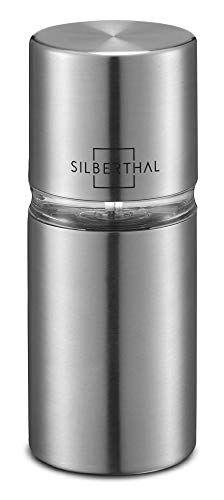 SILBERTHAL Moulin À Noix De Muscade Manuel en Acier Inoxydable - Moulin À Muscade avec Réservoir pour 4 Noix - Meulage Rapide Et sans Effort - Arômes Préservés