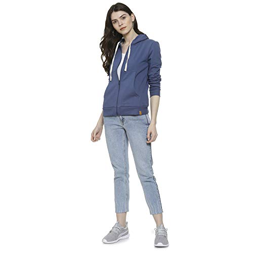 Image of Campus Sutra Cotton Women Hooded Sweatshirt