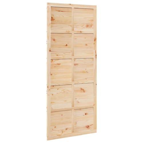 vidaXL Porta a soffietto in legno di pino naturale 208
