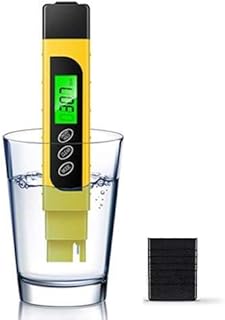 TDS Meter Pen, Digital Water Quality Tester, 3-in-1 TDS, Temperature and EC Meter,0-9999 ppm Meter for Drinking Water Purity Test, Swimming Pools, Aquariums, Hydroponics