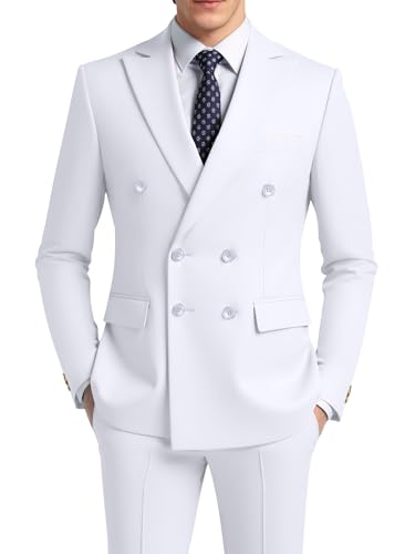 Men Suits Slim Fit 2 Piece Suit for Wedding Peak Lapel Suit Jacket Pants Set Business Formal Suits Prom Tuxedos