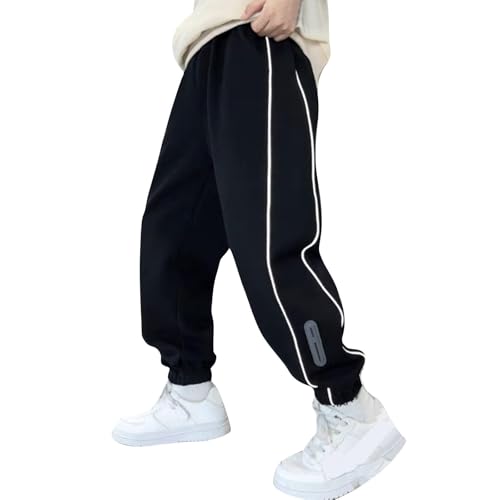 Toddler Kids Fall Clothes Boys Sweatpants Cotton Soft Hip Hop Streetwear Relaxed Fit Active Running Pants with Pocket