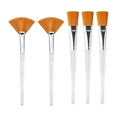 3 Pennelli Per Maschera Per Il Viso E 2 Pennelli Per Ventole, Pennelli Di Bellezza, Strumenti Per La Cura Del Viso, Strumenti Per Il Trucco.