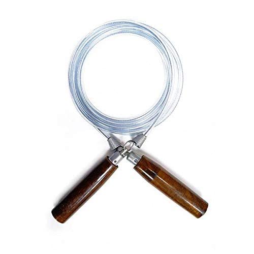 Skipping rope for Men, Women and Children - Jump Rope with Wooden handles and metal wire for exercise, workout, weight/fat loss,cardio, crossfit, fitness and sports - Jumping ropes for Kids (B09J97KJ43) Amazon Price History, Amazon Price Tracker