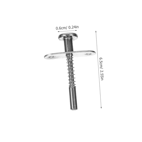 Toddmomy 4個 小型ベビーベッド用スプリングロック式プランジャーラッチ 鉄製耐久性家具固定具 取り付け簡単で なベッド締付け部品