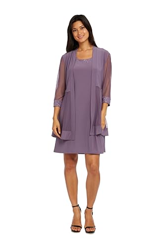 Image of R&M Richards Elegant 3 /4 Sleeve Swing Shrug Sweater