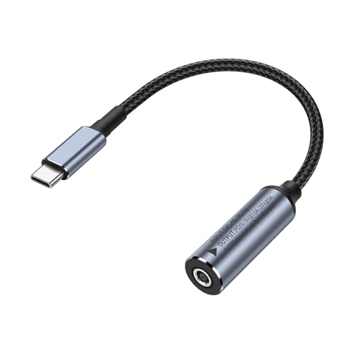 [Chip integrato e ampia compatibilità] Cavo di prolunga DC4530 a USB di tipo C con chip di induzione PD integrato per l'identificazione automatica. Può emettere 5 V/9 V/20 V. I dispositivi di tipo C possono essere alimentati o ricaricati tramite una spina/adattatore CC standard. Adatto a tutti i tipi di piccoli caricabatterie, telefoni cellulari, computer portatili, ecc.