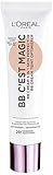 L'Oréal Paris BB C'est Magic Hell bis Mittel, Blemish Balm Cream (BB Cream) für einen natürlich wirkenden Teint, feuchtigkeitsspendend, 30ml