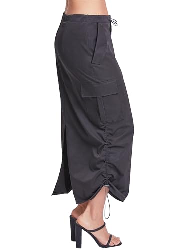 YMI Jeans Women's Midi Cargo Parachute Skirt2