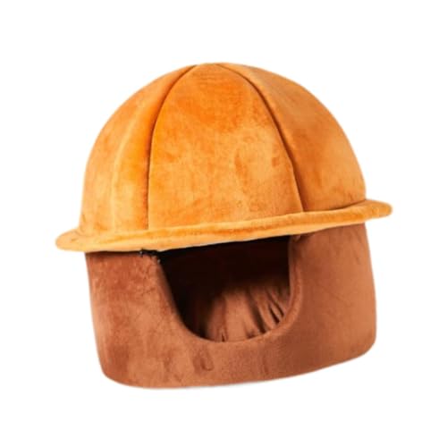 Bothyi Cats Tunnel Bed Hideout All Seasons Washable Removable Easy to Carry Pet Cave Bed Cat House for Kitten Play Indoor Cats, Coffee Color