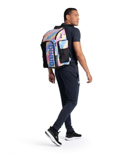 Image of ARENA Spiky III Backpack 45 Swimming Athlete Sports Gym Rucksack Large Training Gear Equipment Swim Bag for Men and Women, 45 Liters, Pride