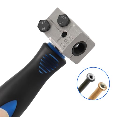 RUIZHI Doppel-Bördelwerkzeug für Bremsleitungen 3/16 - Bremsleitung Bördelgerät für DIN-Bördelungen, Bremsleitung Reparatursatz für Kupfer-, Nickel- und Stahlrohre - Kompatibel mit Autos, LKWs