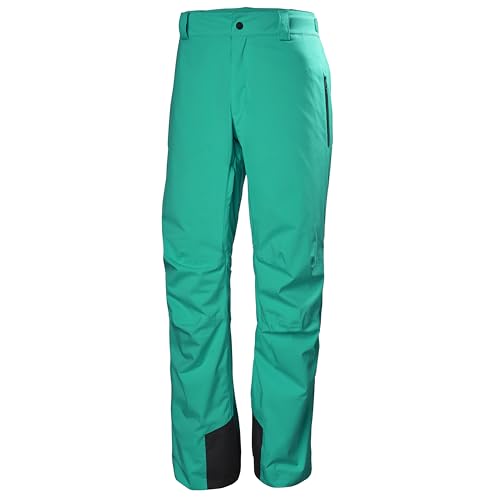 Helly Hansen Insulated Ski Pants - Waterproof Mens Snow Pants - Breathable Cold Weather Gear - Insulated Work Trousers 466 Signal Green - Medium