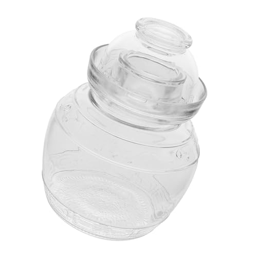 DINHEAROM 1Pieza Almacenamiento Gran Capacidad De Vidrio Transparente Para Fermentación y Conservación De Reforzado