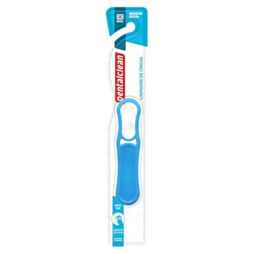 Limpador de Lingua sem cerdas - previne o mau hálito e a saburra língual, Dentalclean