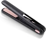 Cordless Hair Straightener and Curler 2 in 1, Portable Flat Iron for Hair, Fast Heating Flat Iron, Adjustable Temperature, Type-C Rechargeable, Mini for Travel(Grey)